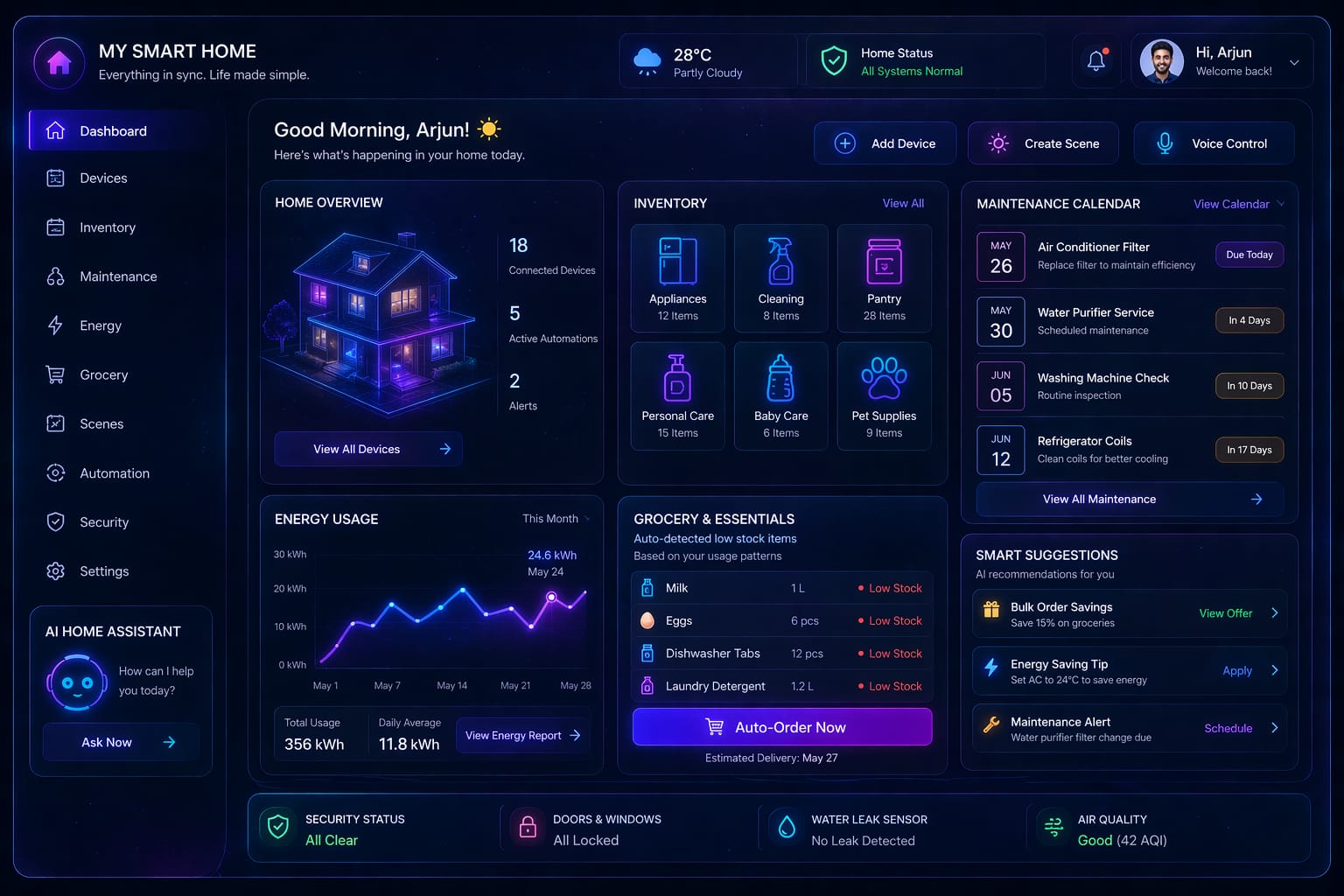 Household Intelligence UI
